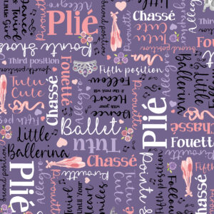 4166 Words Purple Tutu Cute (3029)