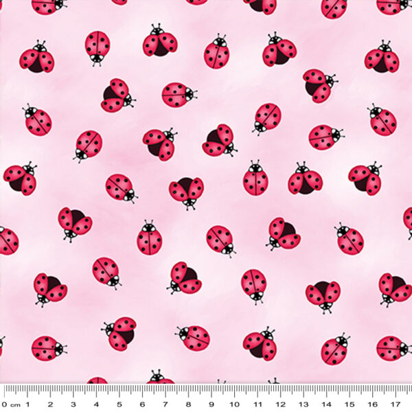 2821 Little Ladybugs Pink Sunshine Days (3028)