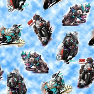 776B Motorcycle Racing Blue Motorbikes (1060)