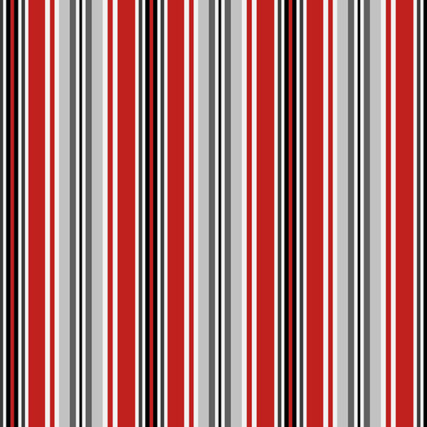 11404R Parisian Stripe Red Parisian Cats (3008)