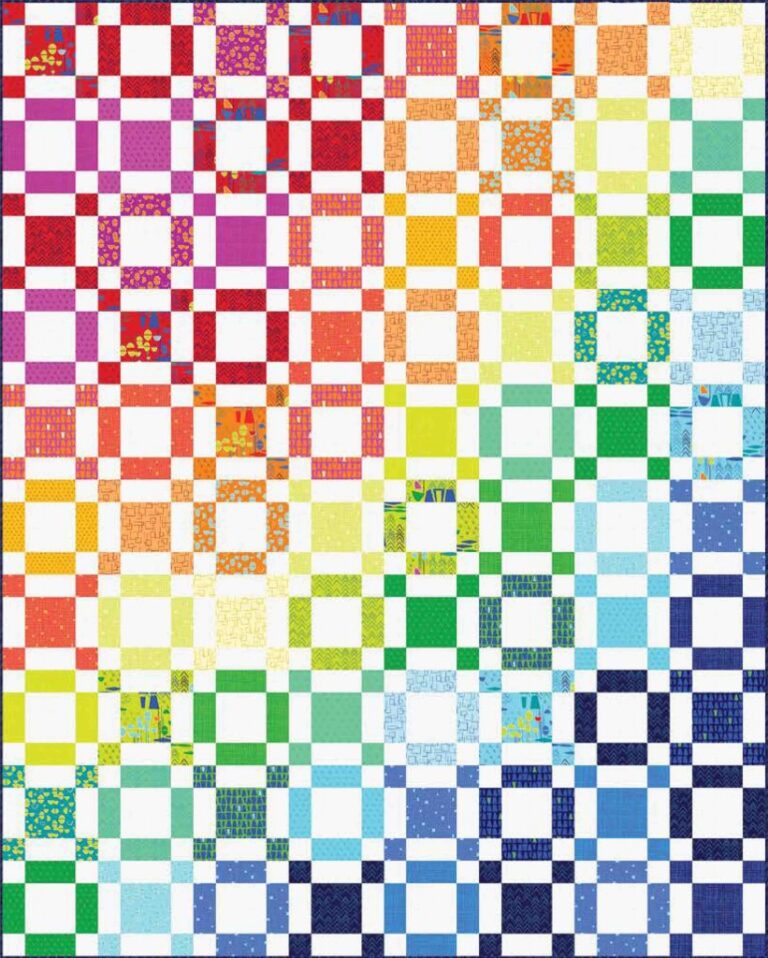 Rainbow Taffy Quilt Pattern By Benartex KK Fabrics