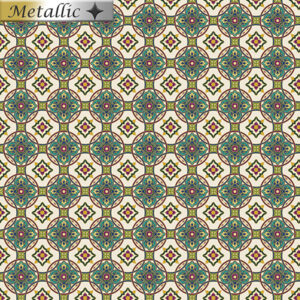 1507 Tile Medallion Cream/Multi Shangri-La (3059)