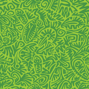 3443 Woodcut Lime Vibrancy (3054)