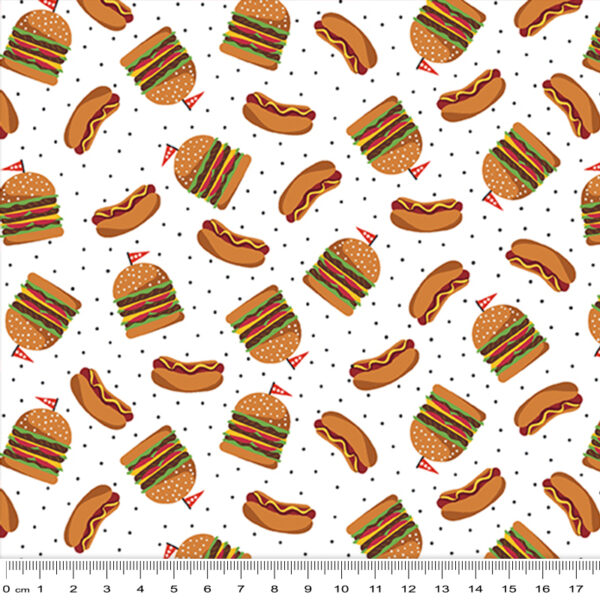 6009 Hot Dogs & Burgers White Chillin & Grillin (3055)