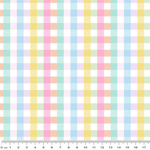 A11 Gingham Multi Pastel Checks Spots and Stripes (3075)