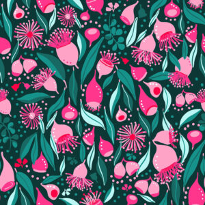 E2 Gumnuts Pink/Green Plentiful Blooms (3077)