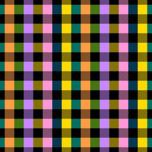A13 Gingham Multi Black Checks Spots and Stripes (3075)