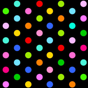 B24 Big Dots Multi Black Checks Spots and Stripes (3075)