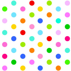 B23 Big Dots Multi Bright Checks Spots and Stripes (3075)