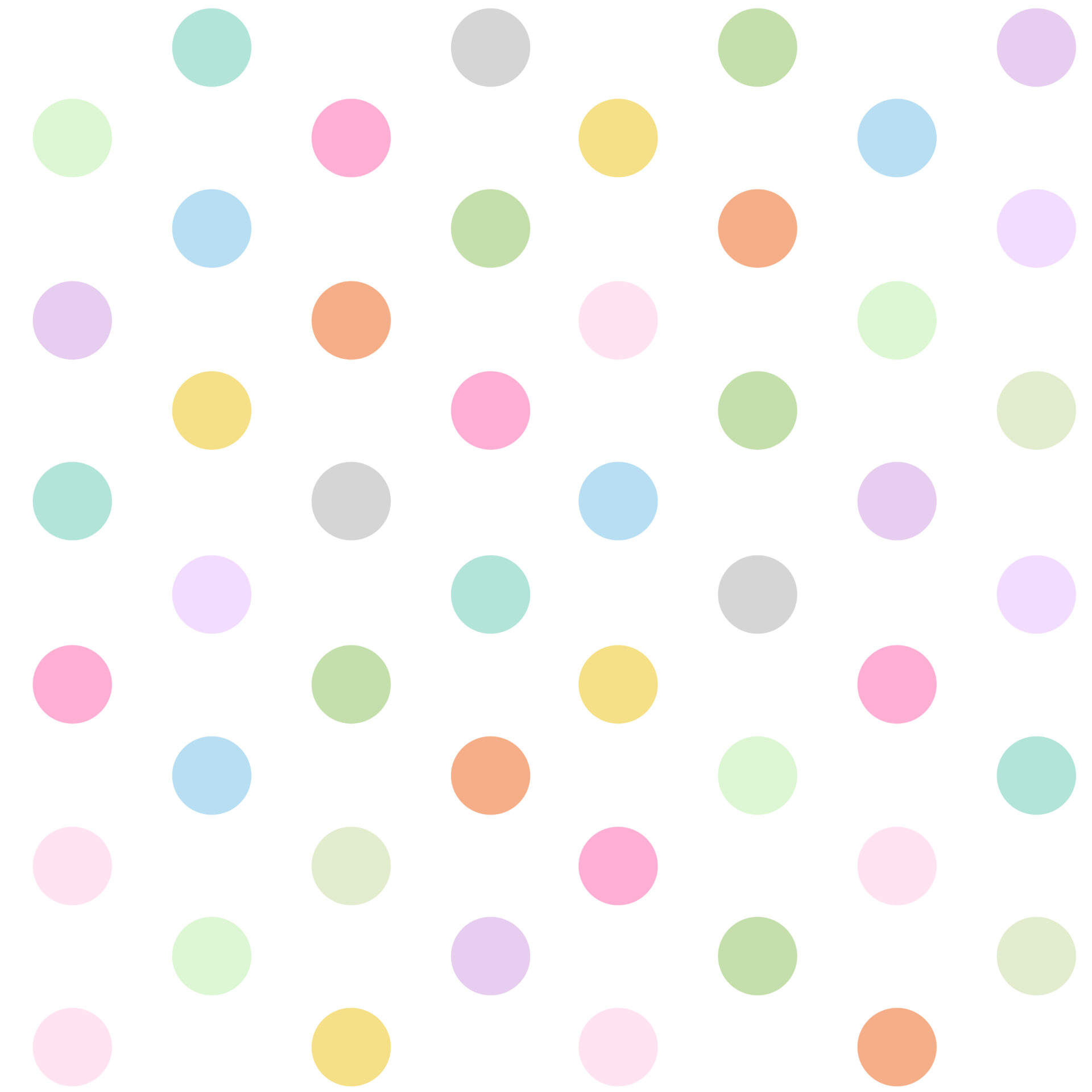 B22 Big Dots Multi Pastel Checks Spots and Stripes (3075) - KK Fabrics