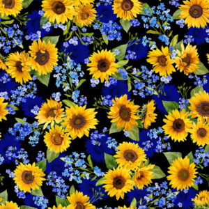 78B Sunflower Blooms Black Summer Sunflowers (3091)