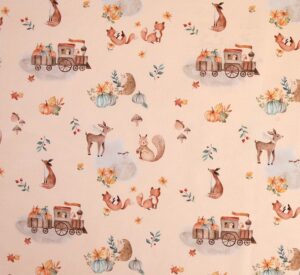 10 Forest Animals Beige Countryside Capers (3097)