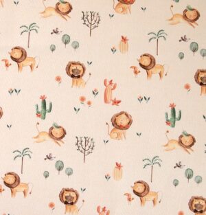 14 Lion in the Meadow Beige Countryside Capers (3097)