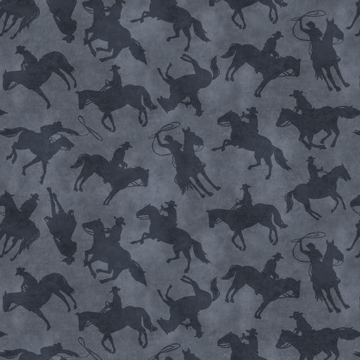 1 Cowboys Charcoal Yellowstone Wide Backings (14483W)