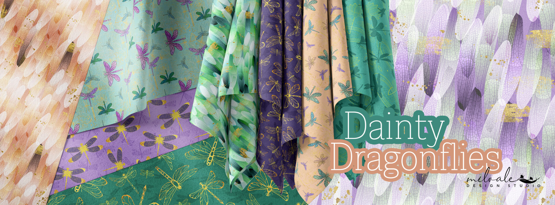 Dainty Dragonflies Banner