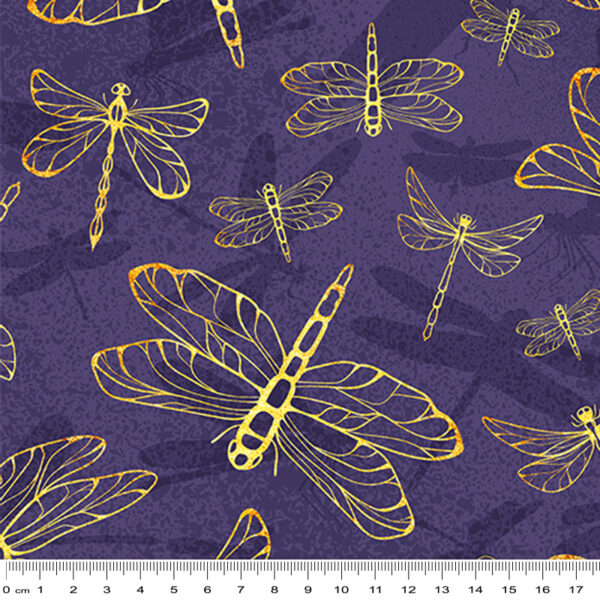 I Luminous Purple Dainty Dragonflies