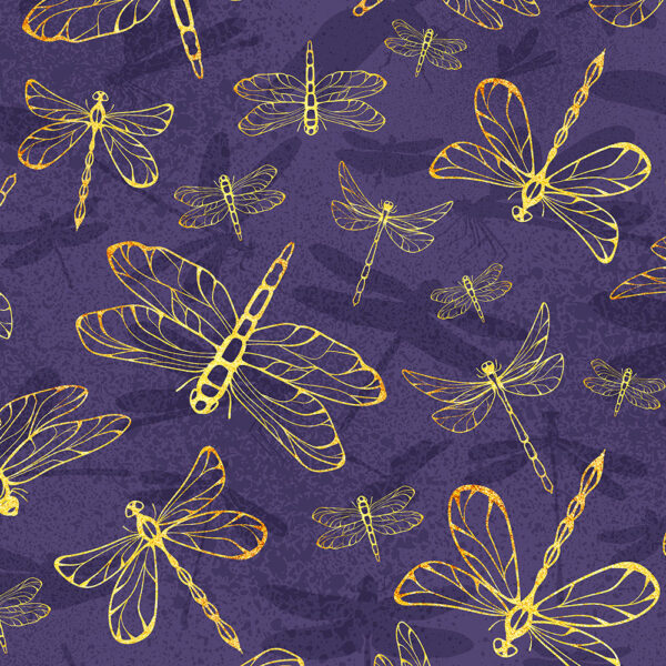 I Luminous Purple Dainty Dragonflies