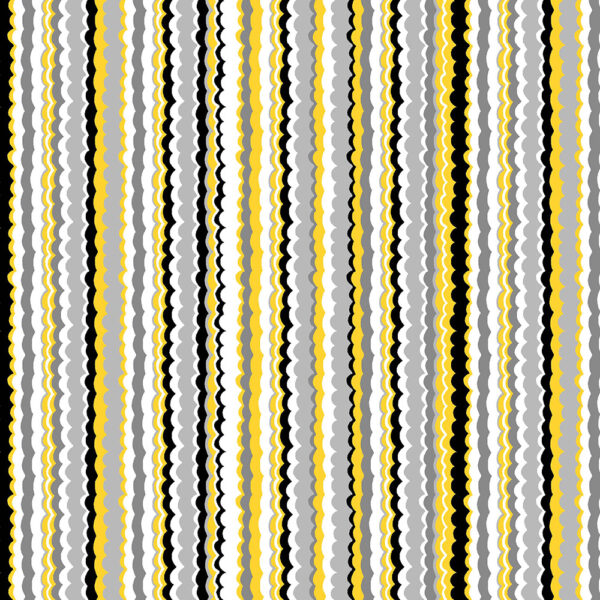 813 Ruffled Stripe Grey Buttercup (3128)