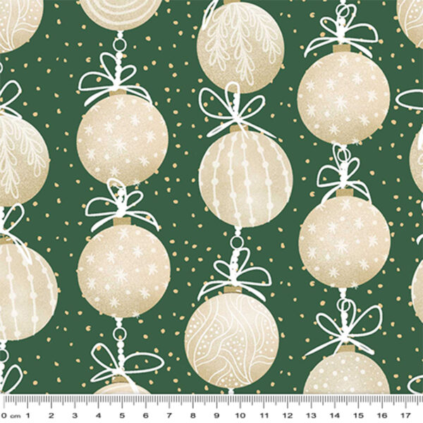 F3 Baubles Green All is Calm (3110)