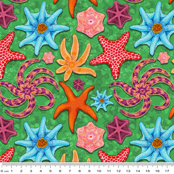J Starry Starfish Green Charming Coastal Creatures (3109)