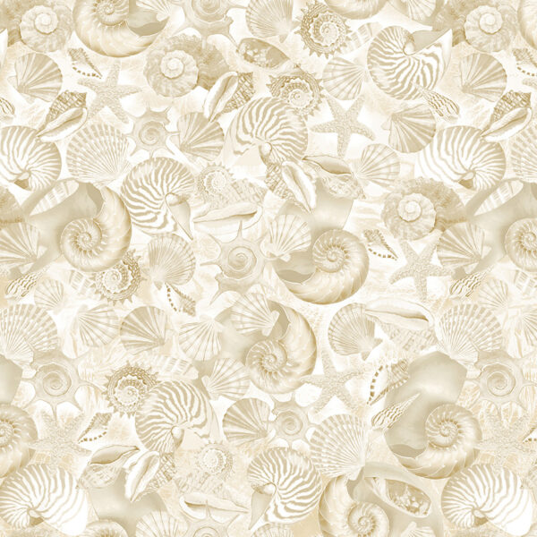 3107 Shells Cream Oceana 108" Wide Backings (12531W)