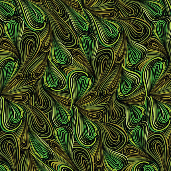 7845 Olive Green Colour Flow 108" Wide Backings (14578W)
