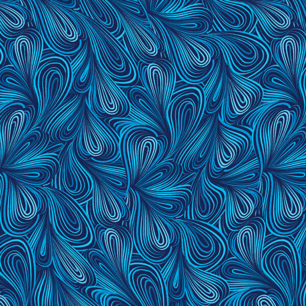 7884 Turquoise Blue Colour Flow 108" Wide Backings (14578W)