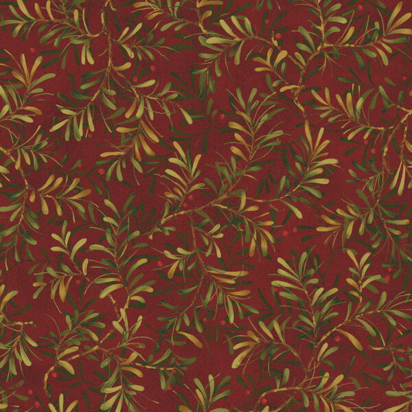 5910 Pine Boughs Red Star of Wonder Star of Light 108" Wide Backings (17058W)