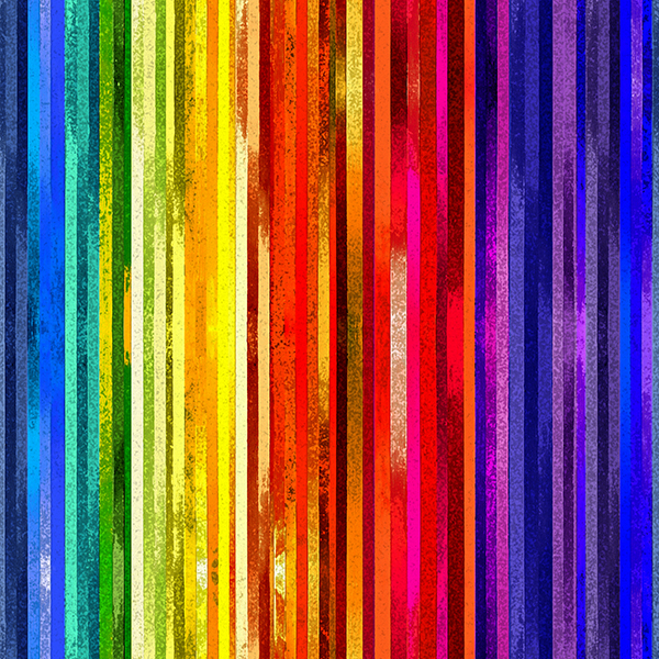 CC Stripe Rainbow Sponge Sew Stripey (4001)