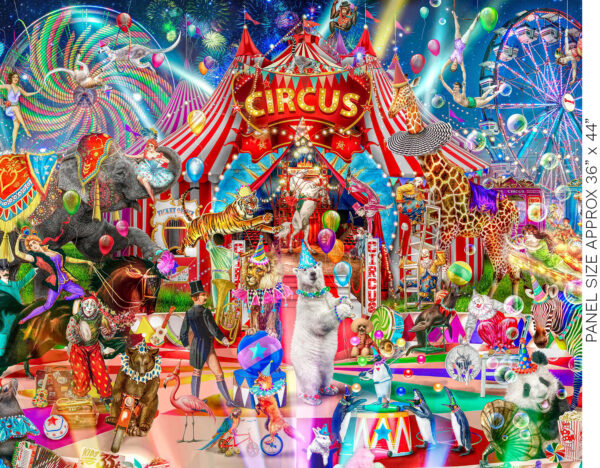 67 Circus 36-inch Panel Multi A Night at the Circus (4004)
