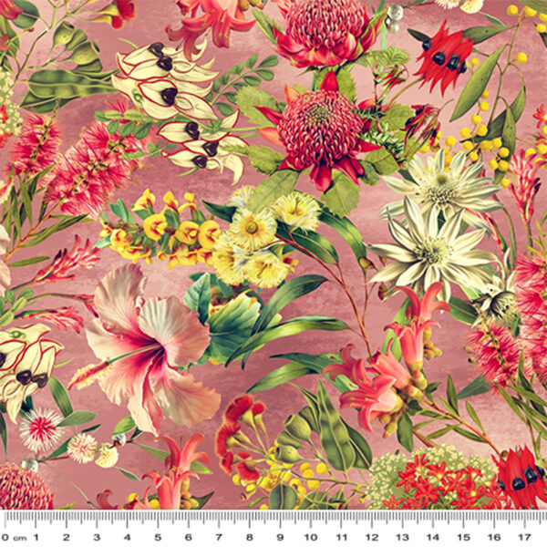 C Pink Aussie Florals (4042)