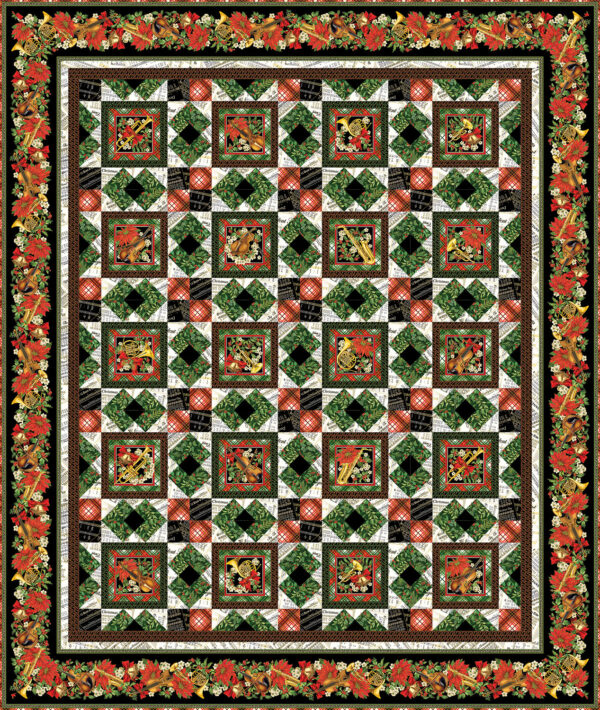 Christmas Musical Quilt Pattern - By Benartex
