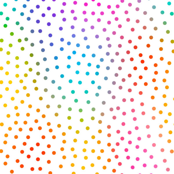 482W Ombre Dots White Assorted Designs (4050)