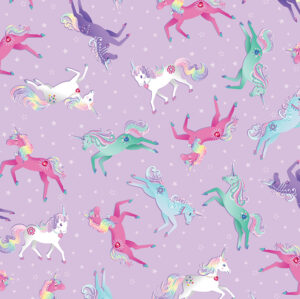 2365 Unicorns Purple Fairytale Dreams (4048)