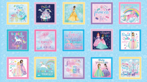 2455 Princess Panel Multi Fairytale Dreams (4048)