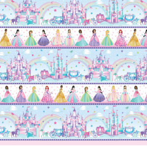 2599 Princess Stripe Multi Fairytale Dreams (4048)