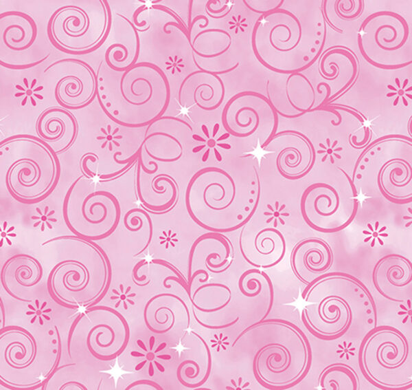 2921 Sparkling Swirls Pink Fairytale Dreams (4048)
