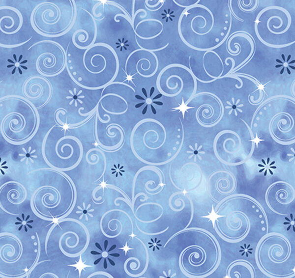 2956 Sparkling Swirls Purple Blue Fairytale Dreams (4048)