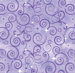 2966 Sparkling Swirls Purple Fairytale Dreams (4048)