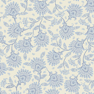 52 Blue Whimsy Floral Wide Backings (16388W)