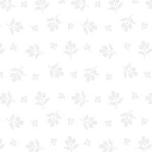 5409 Little Flower Buds White Classic Keepsakes (4047)