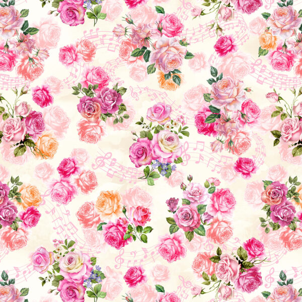 45C Fairy Roses Cream Spring Songs Fairies (4054)