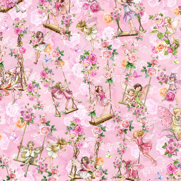 50P Garden Swings Pink Spring Songs Fairies (4054)