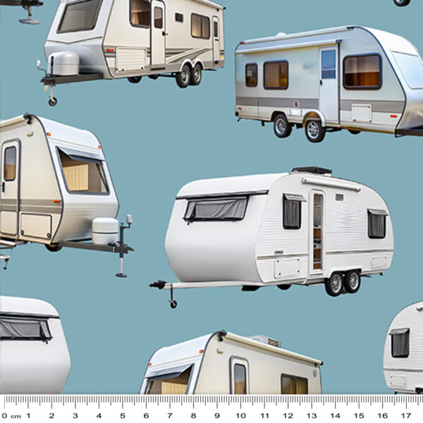 N Caravans Teal Retro Ride (4057)