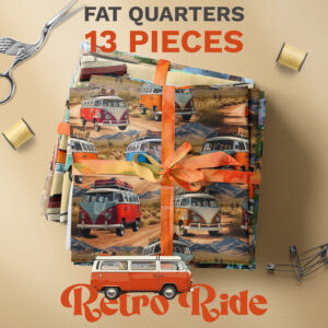Retro Ride - Fat Quarter
