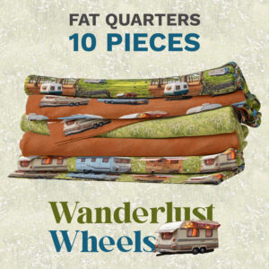 Wanderlust Wheels - Fat Quarter