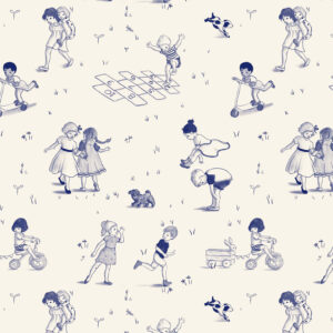 29B Playground Toile Blue Playground and Park (4072)