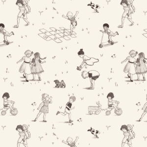 29C Playground Toile Cream Playground and Park (4072)