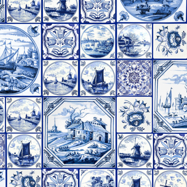 36 Tilework Blue Spring Delft (4073)