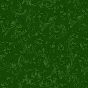 45G Festive Scroll Green Christmas Bloom (4069)